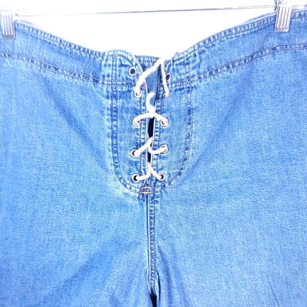 Breaker Drawstring  Jeans Short - Plus Size - Picture 3 of 7
